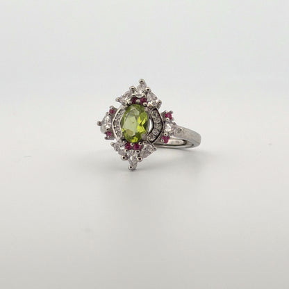 Peridot S925 Adjustable Ring