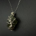 Moldavite Tree Of Life S925 Handmade Necklace