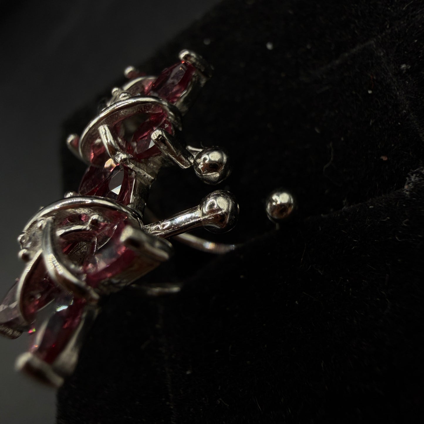 Garnet S925 Ear Cuffs