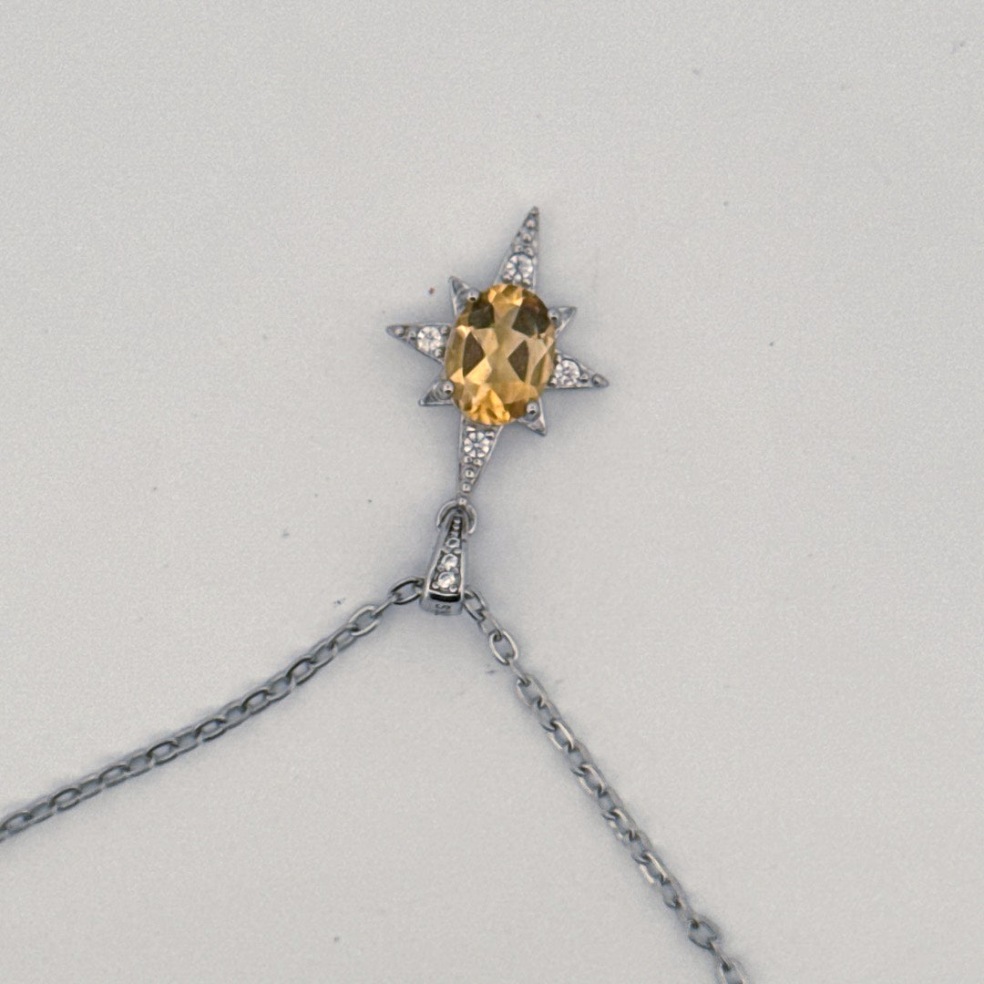 Citrine S925 Necklace