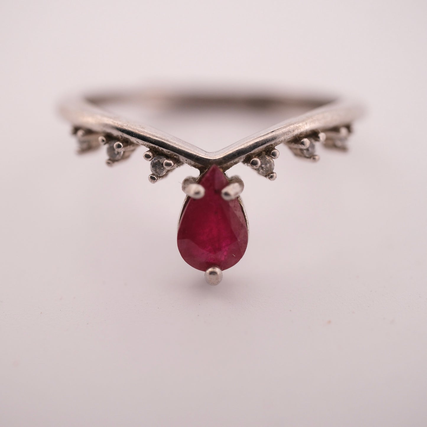 Ruby S925 Adjustable Ring
