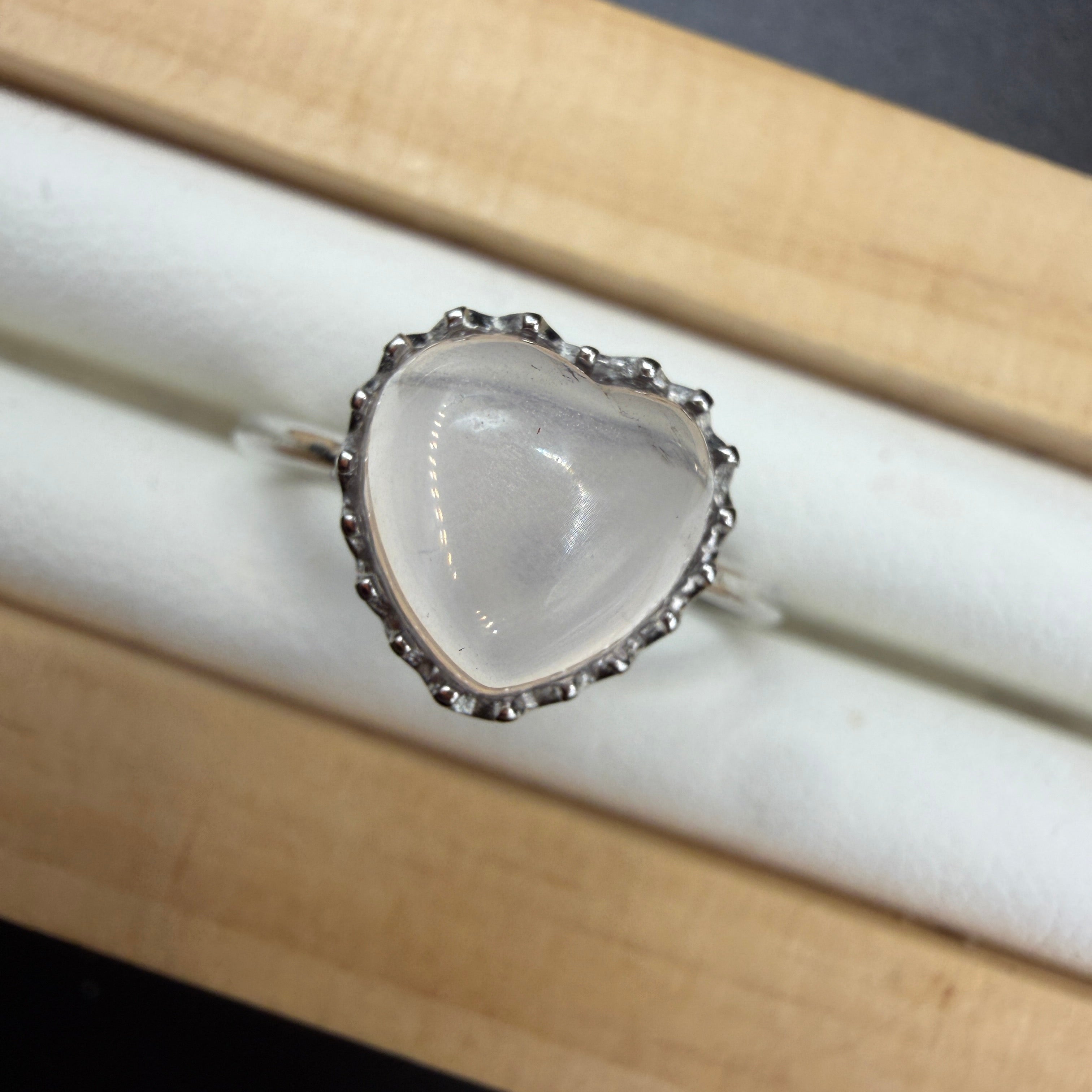 Rose Quartz S925 Adjustable Ring