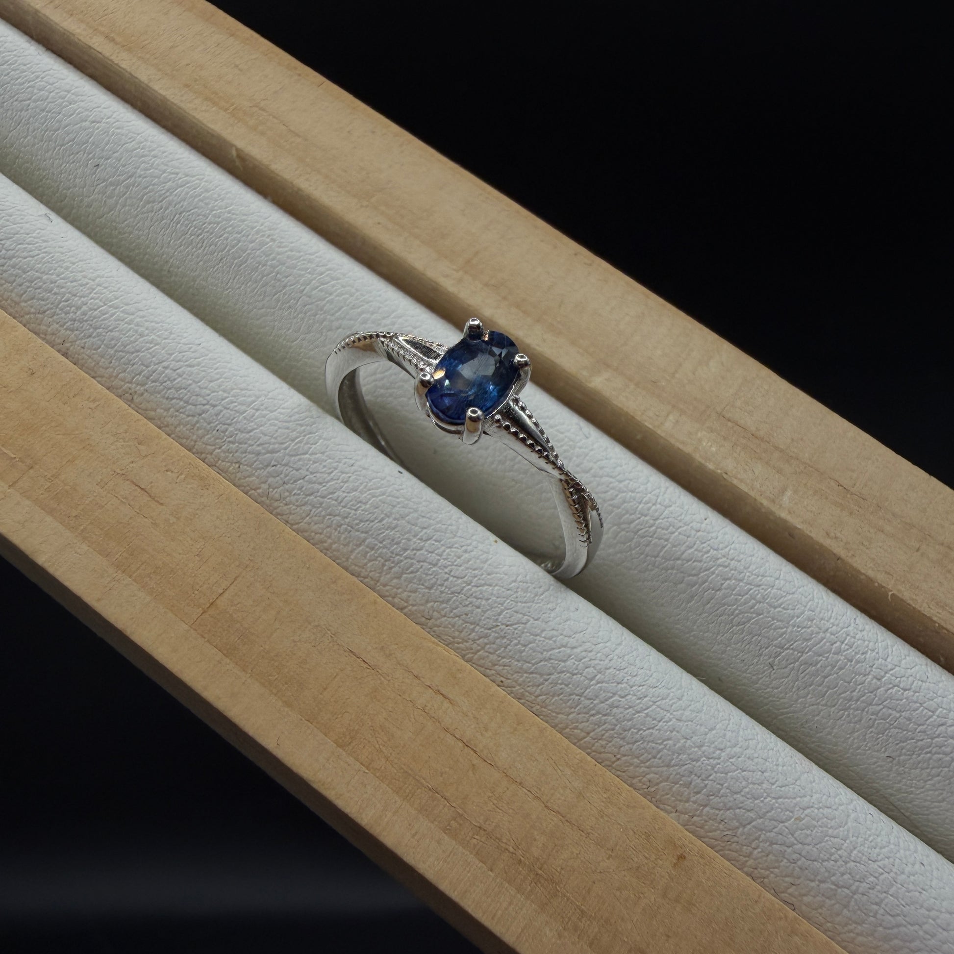Sapphire S925 Adjustable Ring