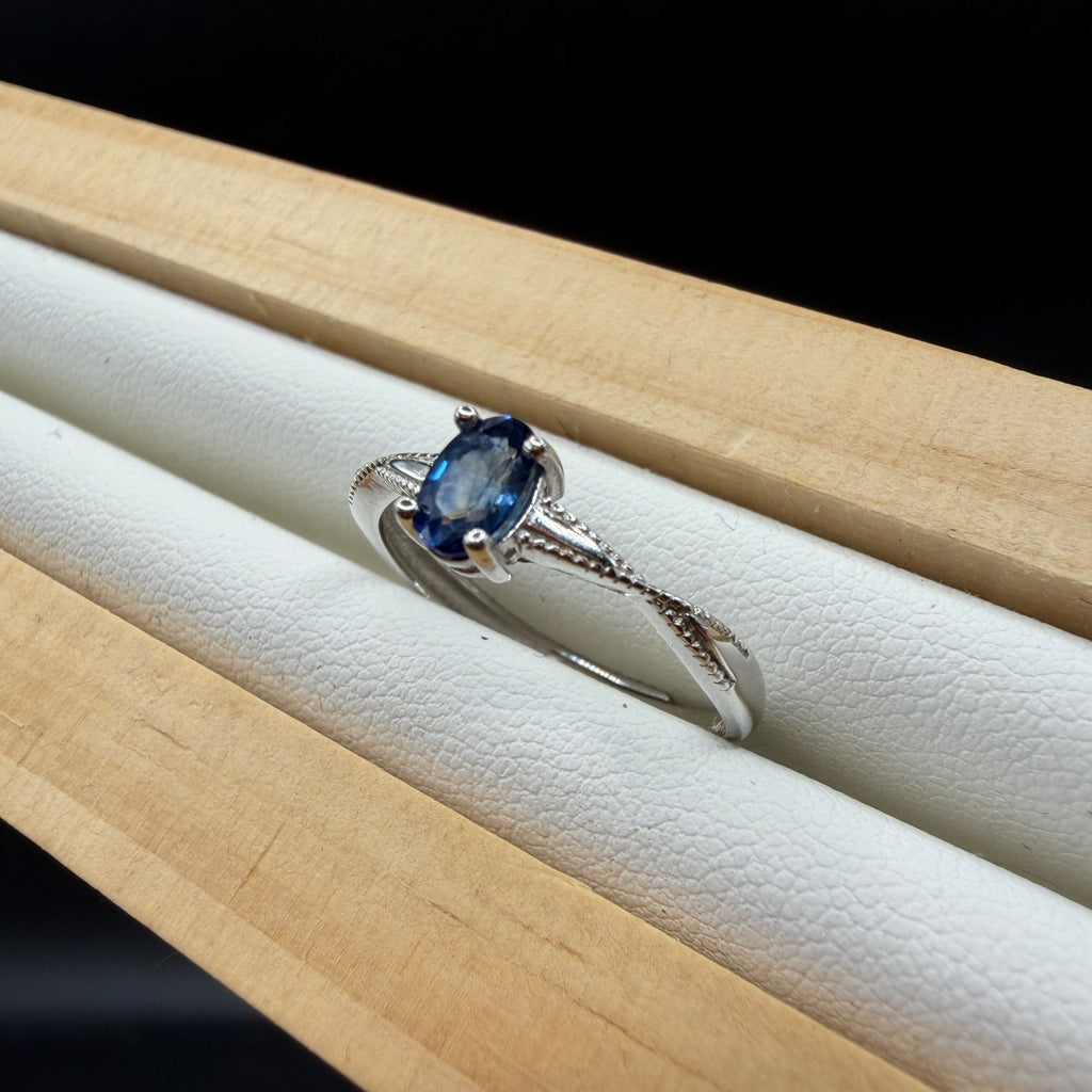 Sapphire S925 Adjustable Ring