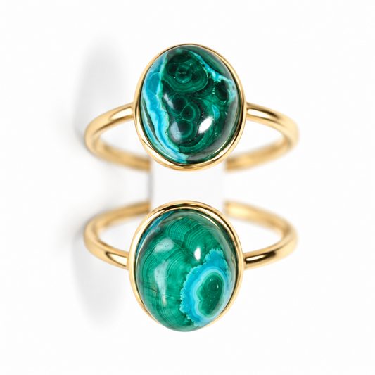 Chrysocolla S925 Adjustable Ring | Inner Balance | Tranquility | Empowerment