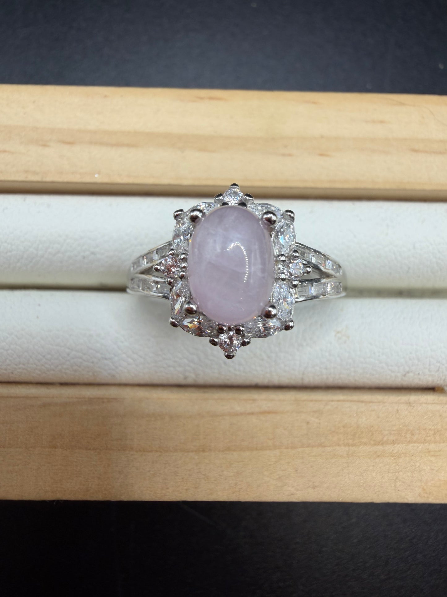 Kunzite S925 Adjustable Ring