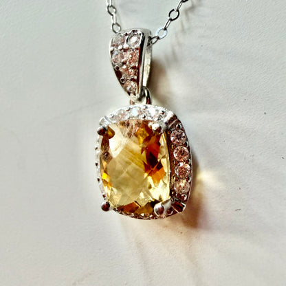 Citrine S925 Necklace