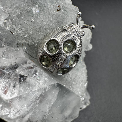 Moldavite Ladybird Necklace