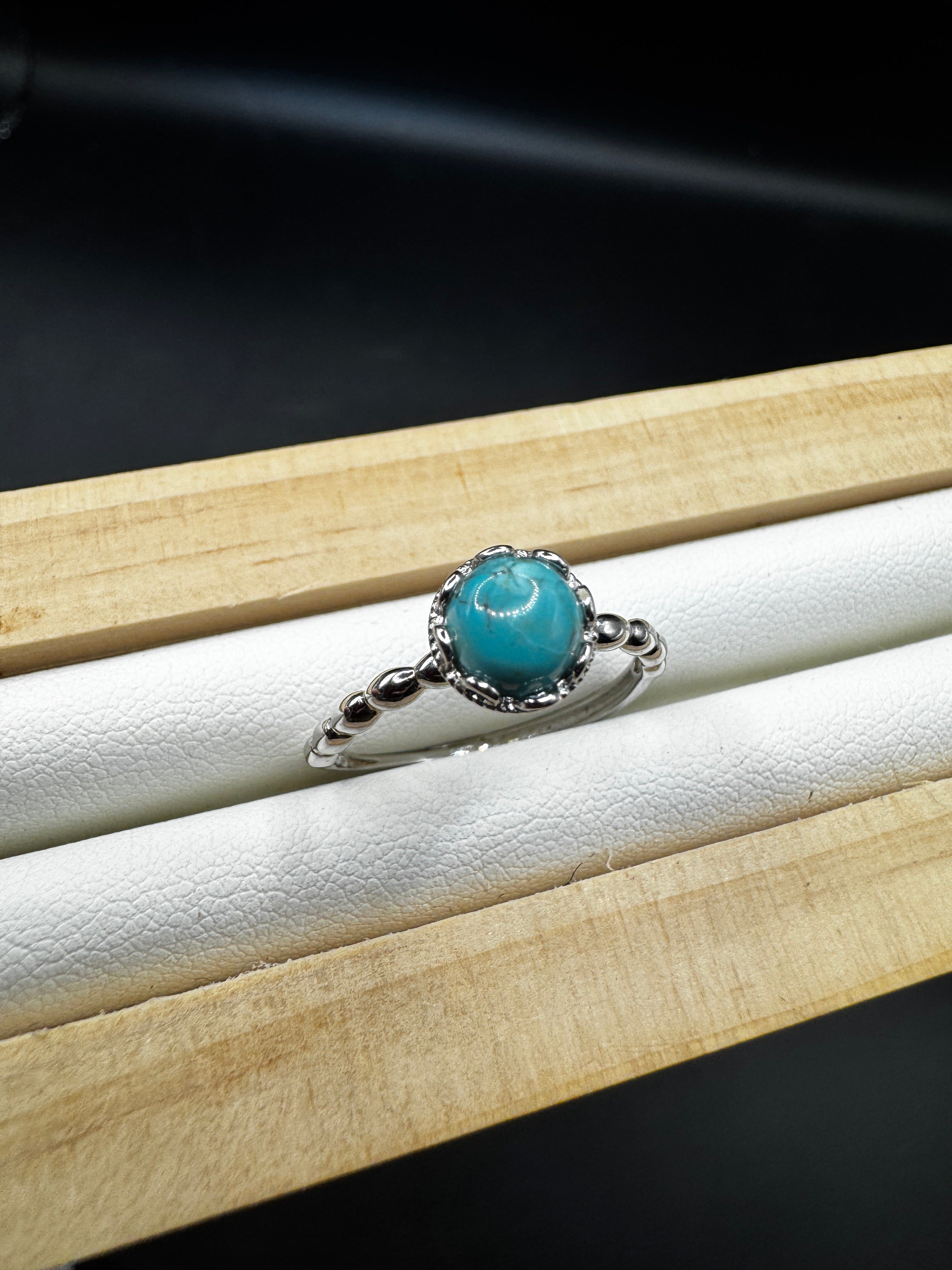 Turquoise S925 Adjustable Ring