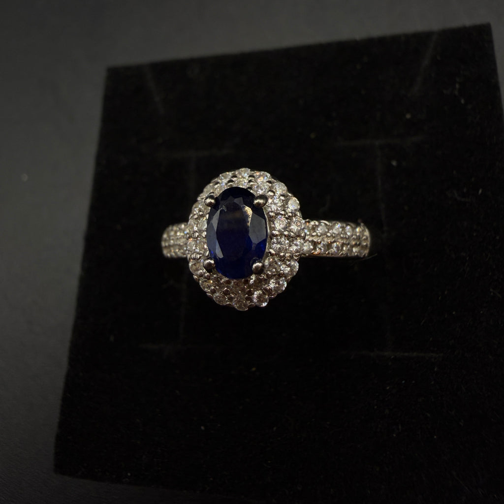 Sapphire S925 Certified Adjustable Ring