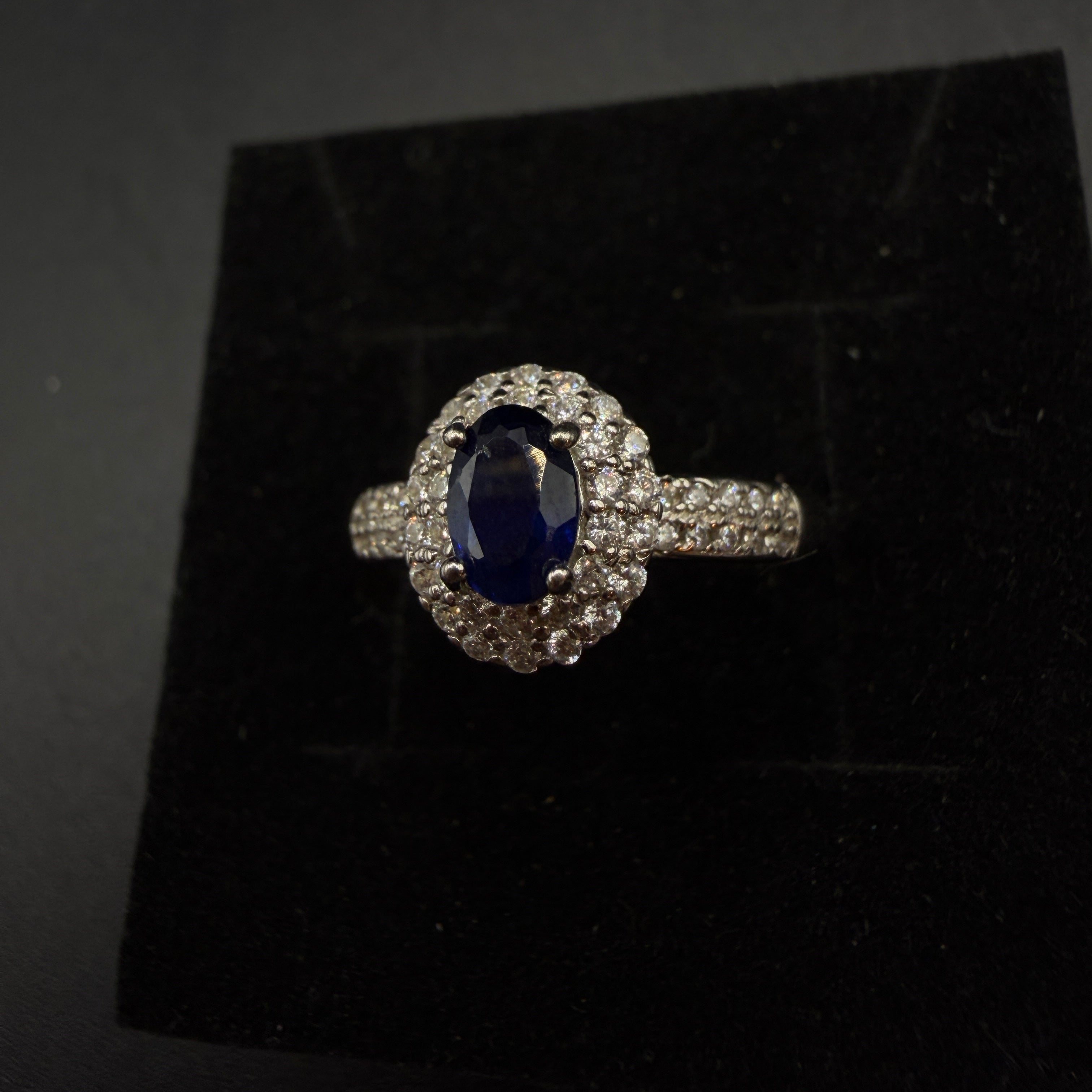 Sapphire S925 Certified Adjustable Ring