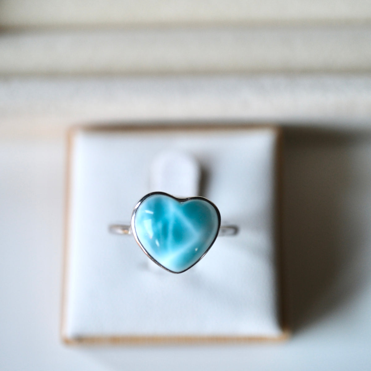 Larimar S925 Adjustable Ring | Peace | Emotional Healing