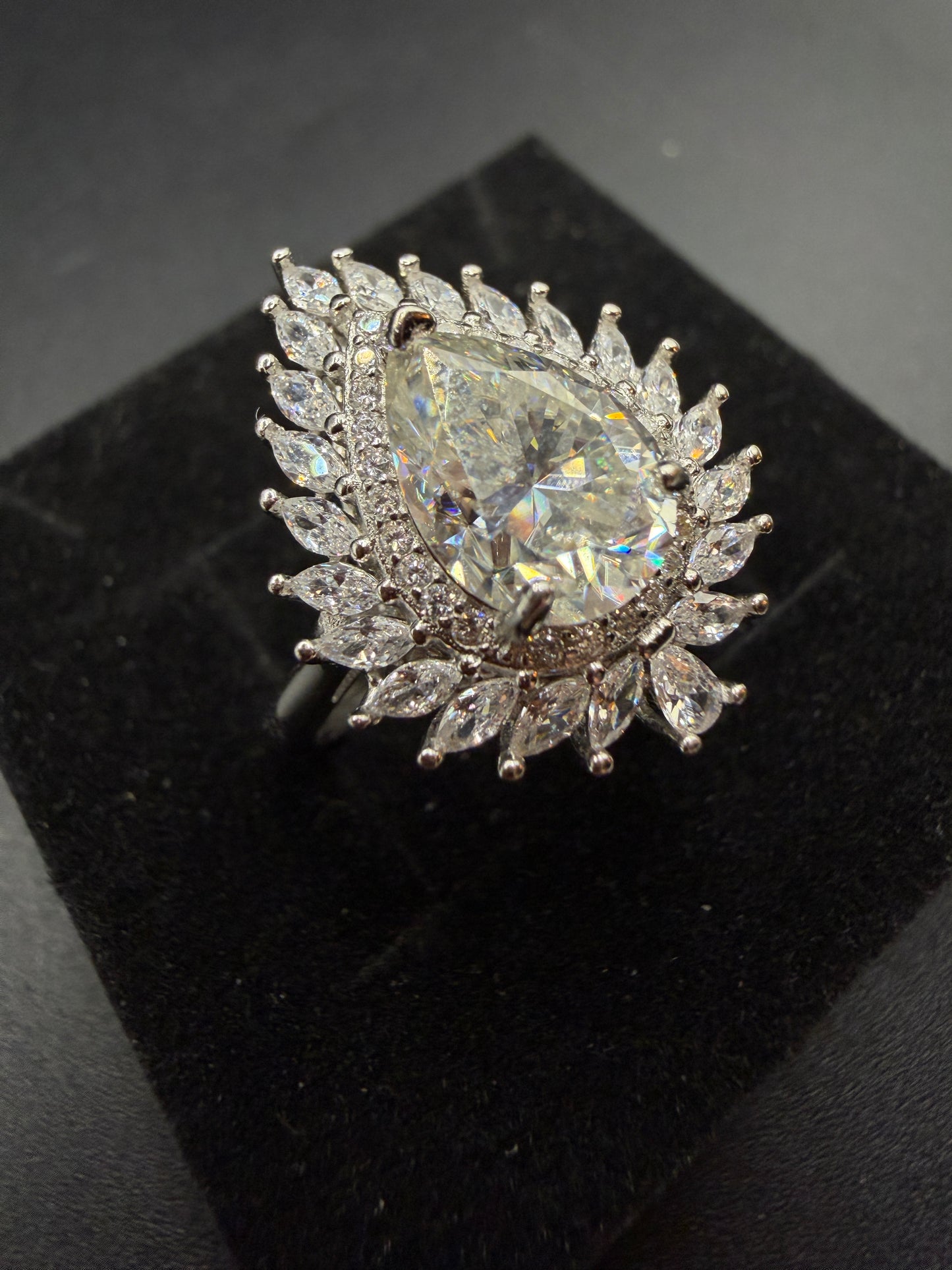 Moissanite S925 Certified Adjustable Ring