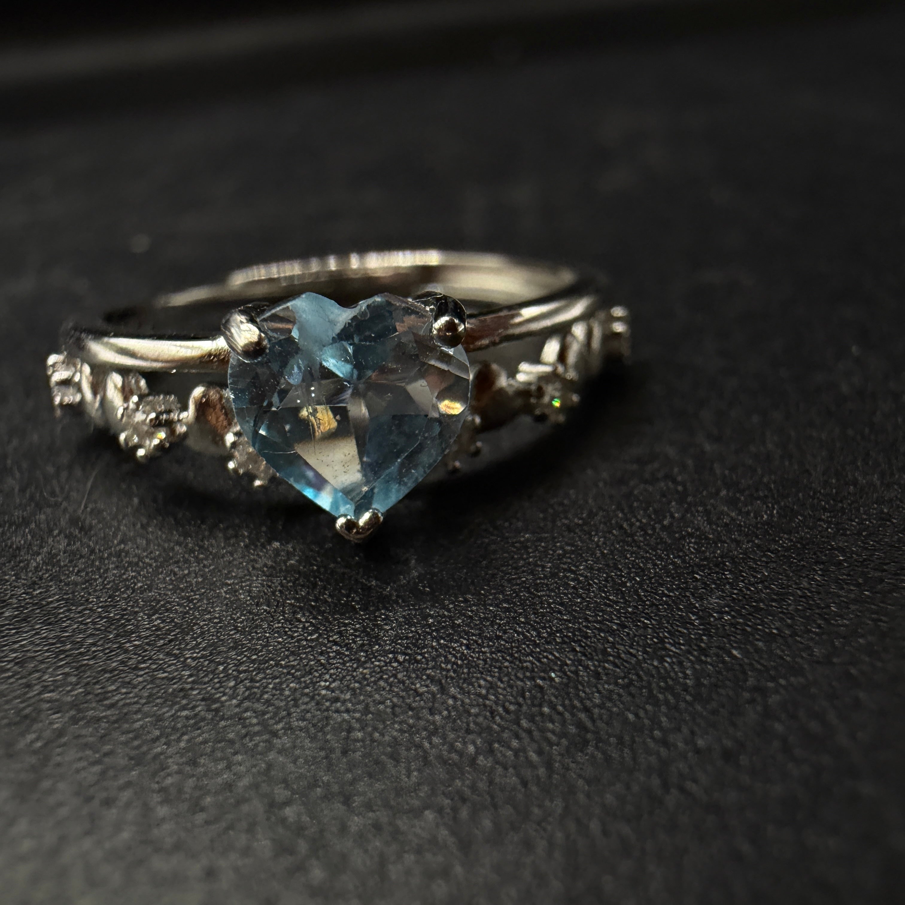 Blue Topaz S925 Adjustable Ring