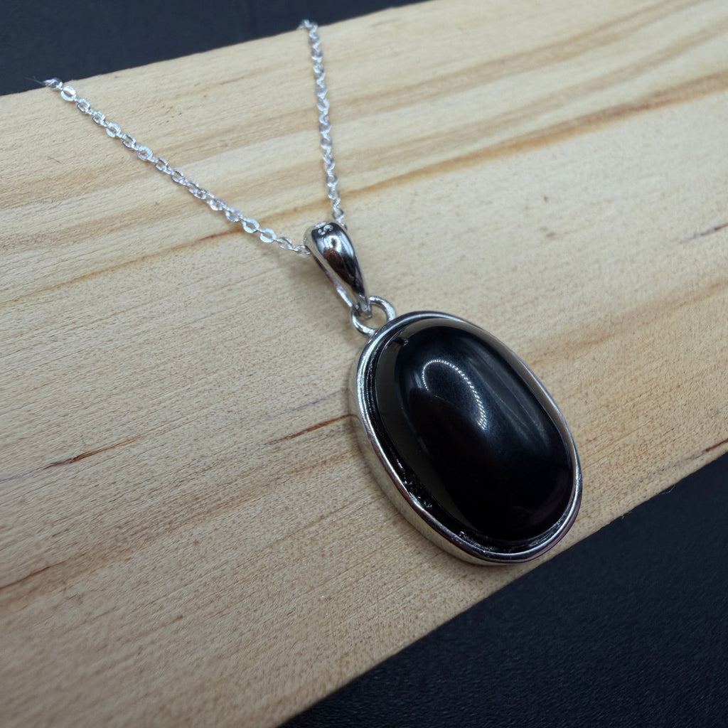 Obsidian S925 Necklace