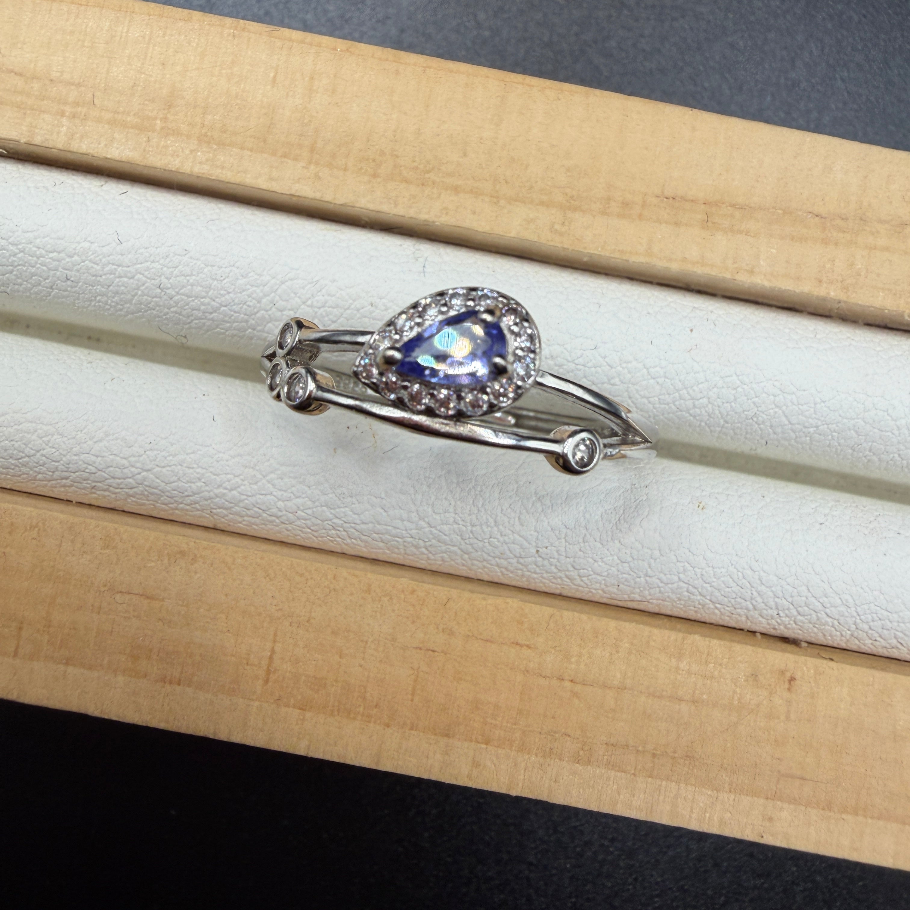 Tanzanite S925 Adjustable Ring