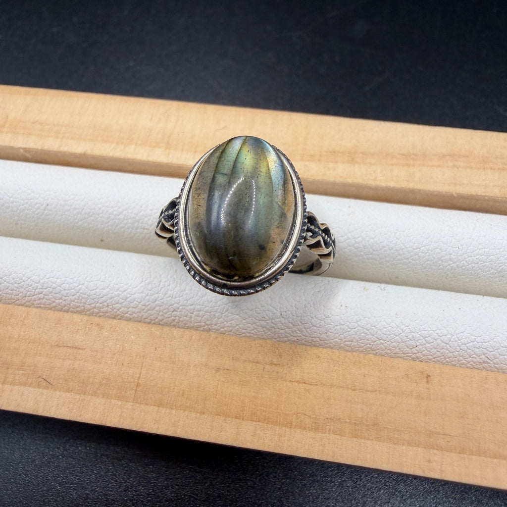 Labradorite S925 Adjustable Ring