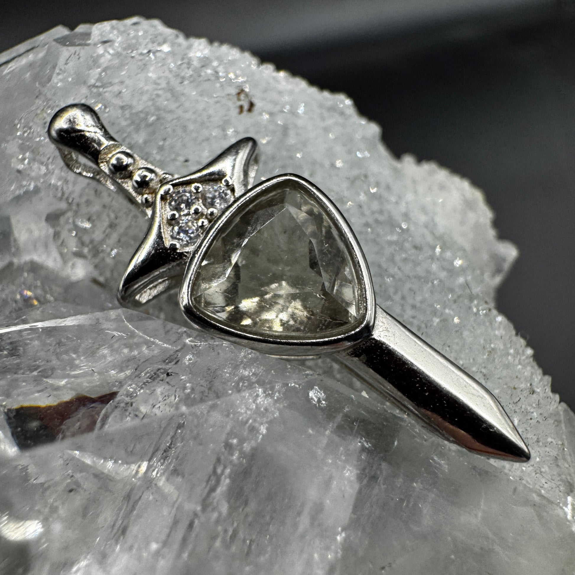 Libyan Desert Glass Sword Necklace