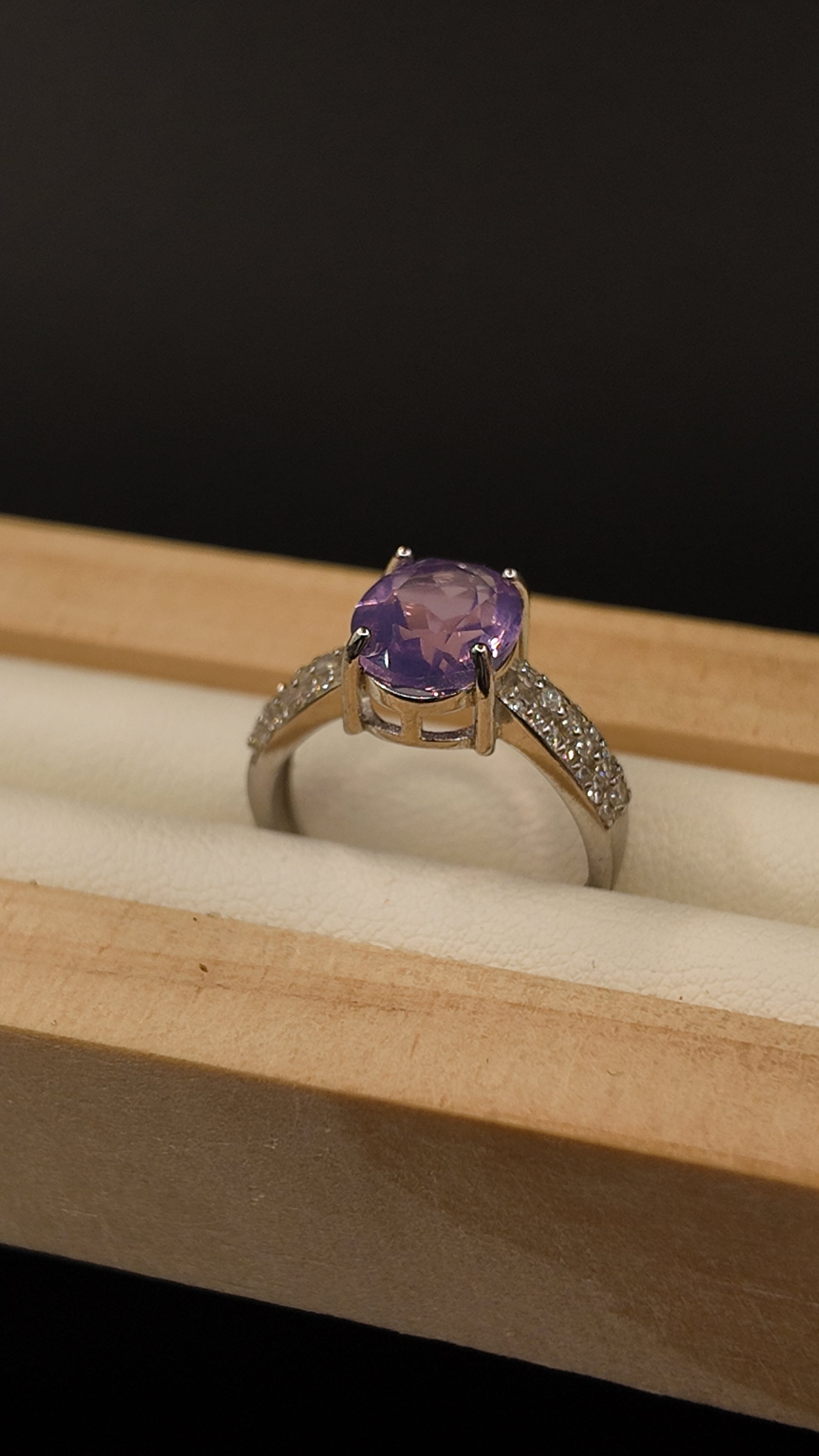 Amethyst Jade Ring