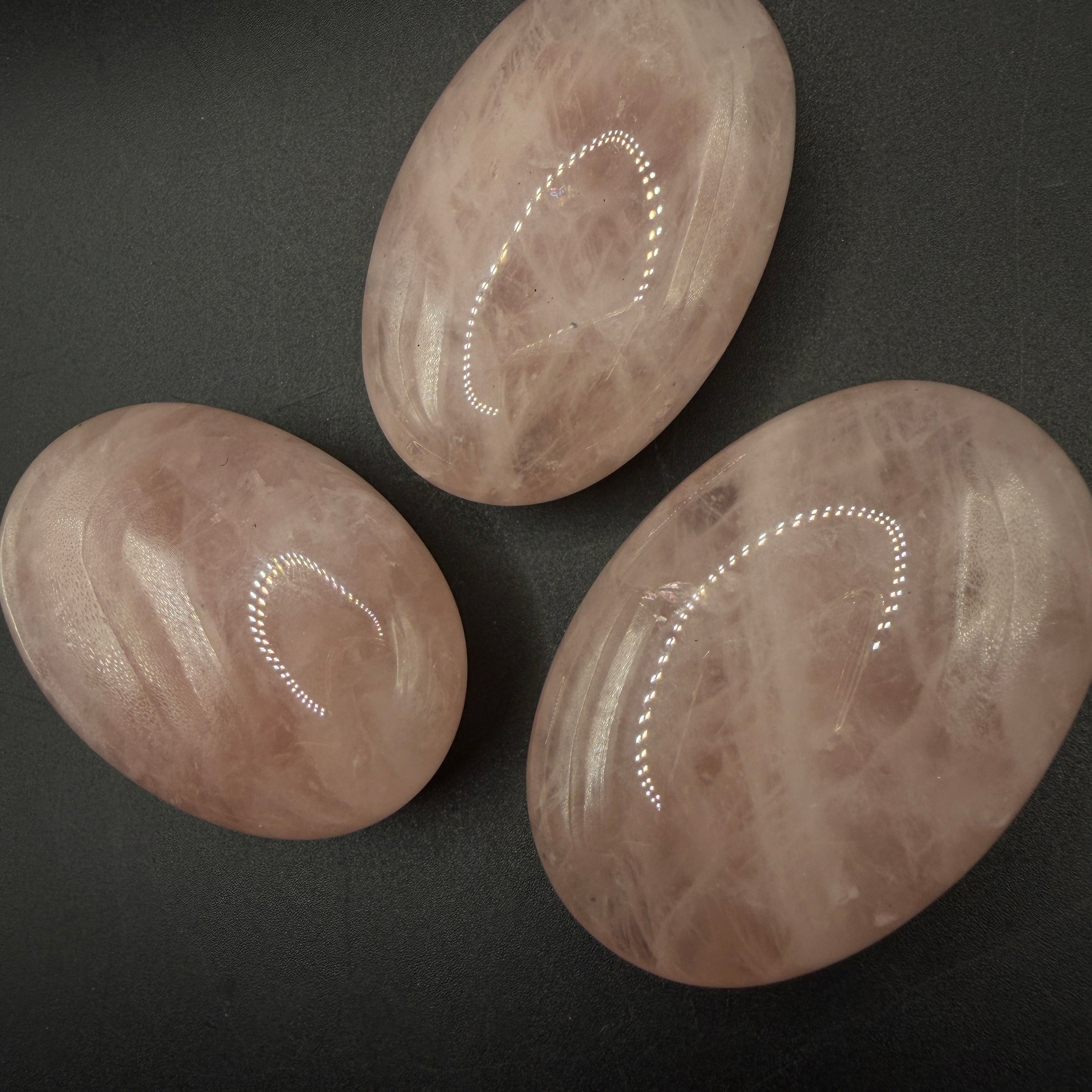 Rose Quartz Palm Stone