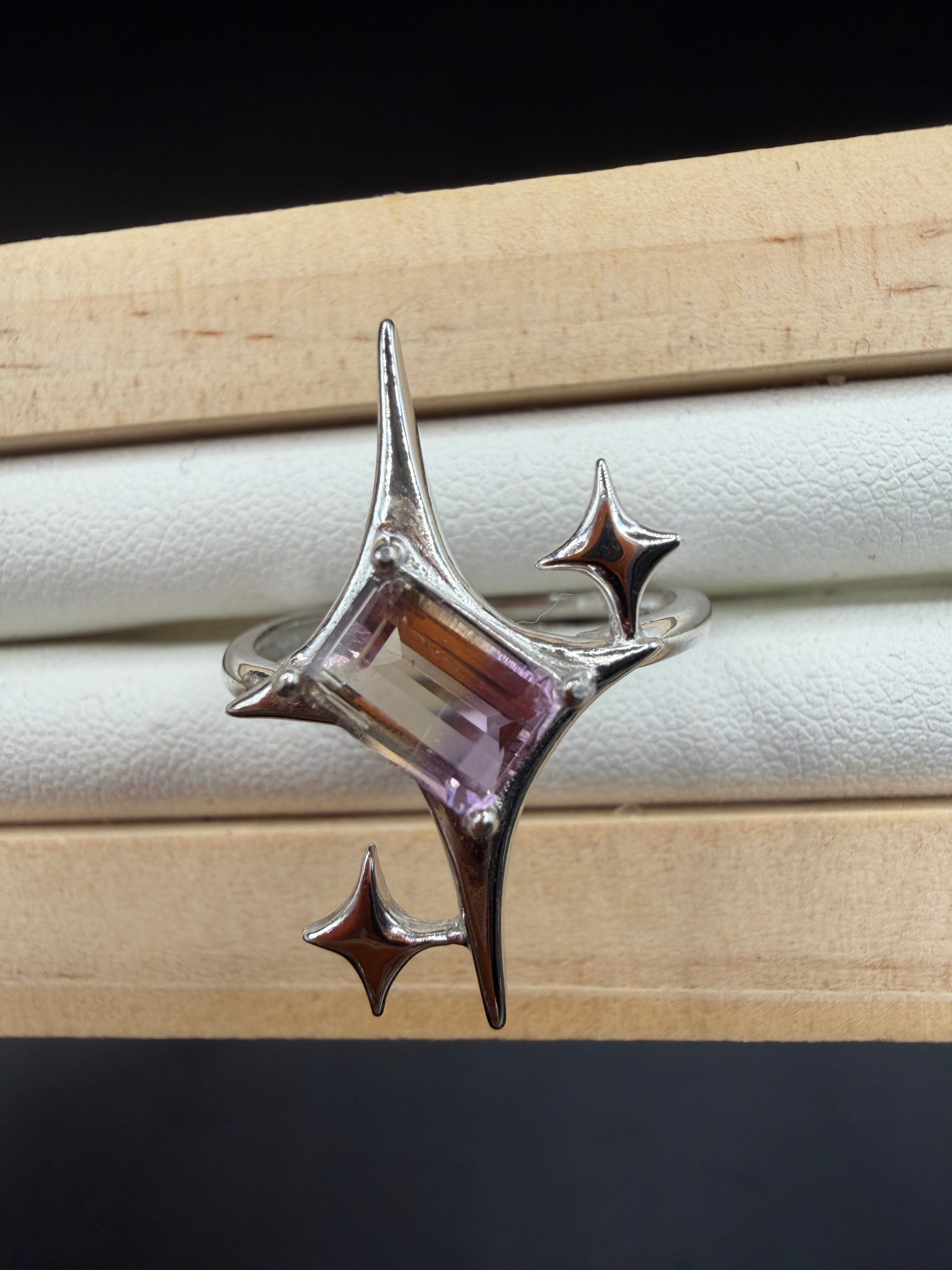 Ametrine Signature Star Ring