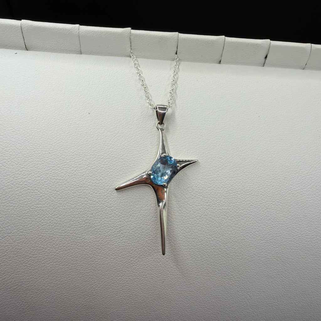 Aquamarine Star S925 Necklace