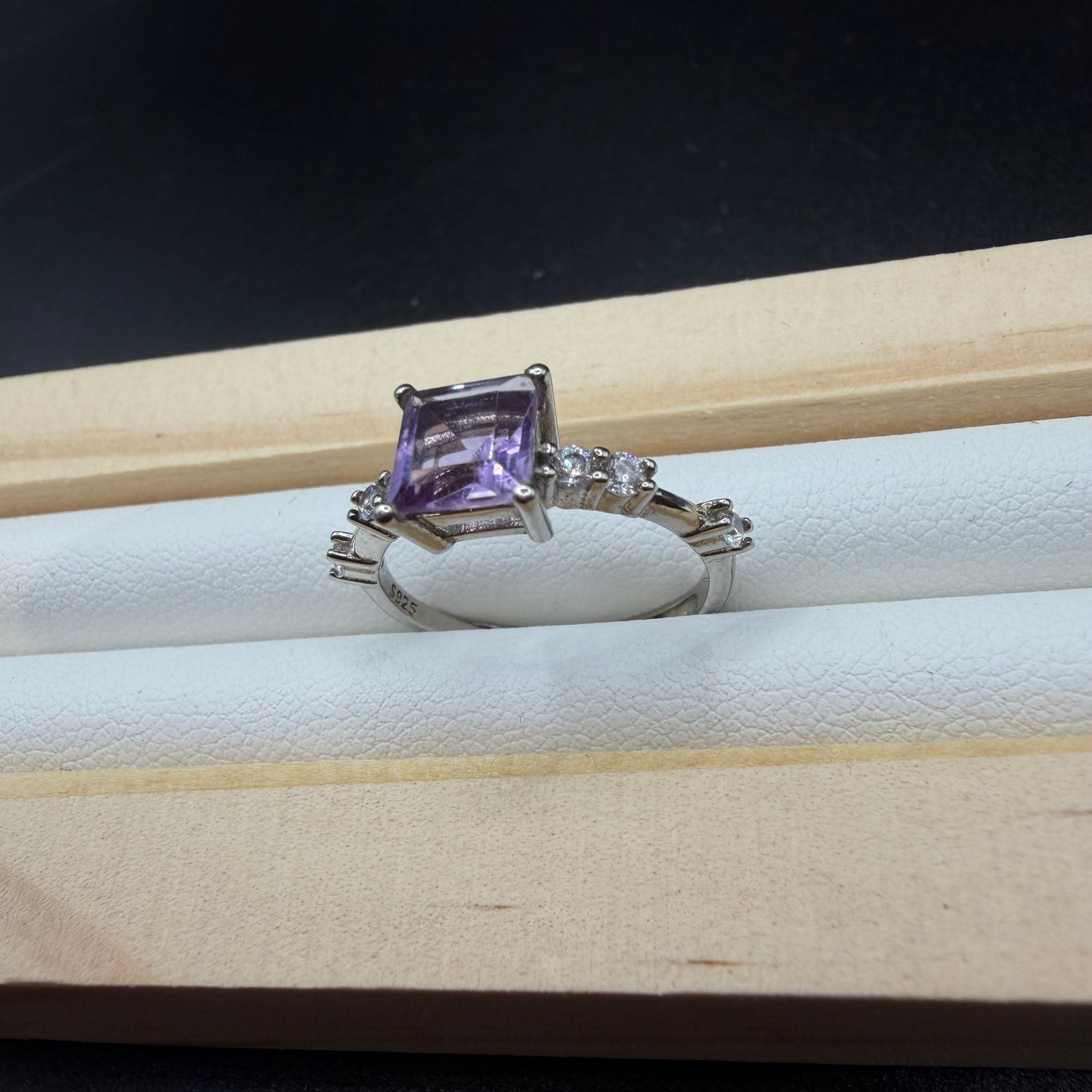 Amethyst S925 Adjustable Ring
