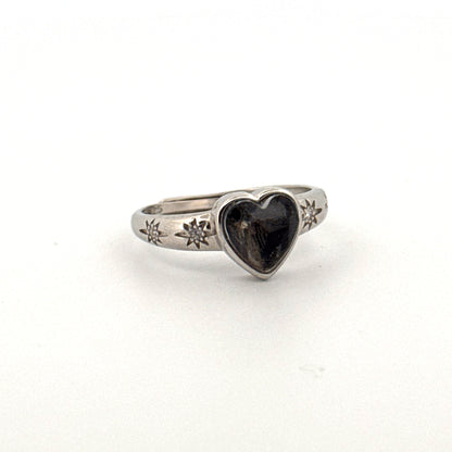 Muonionalusta Heart S925 Adjustable Ring