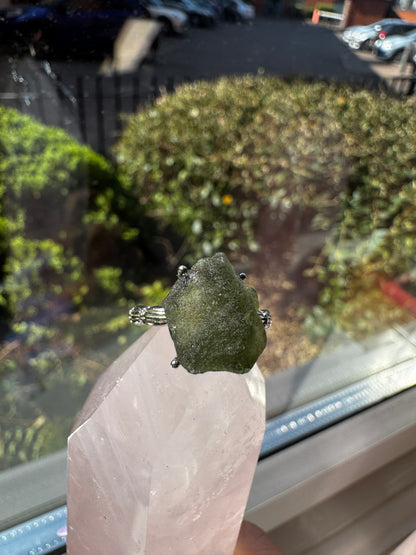 Moldavite Ring