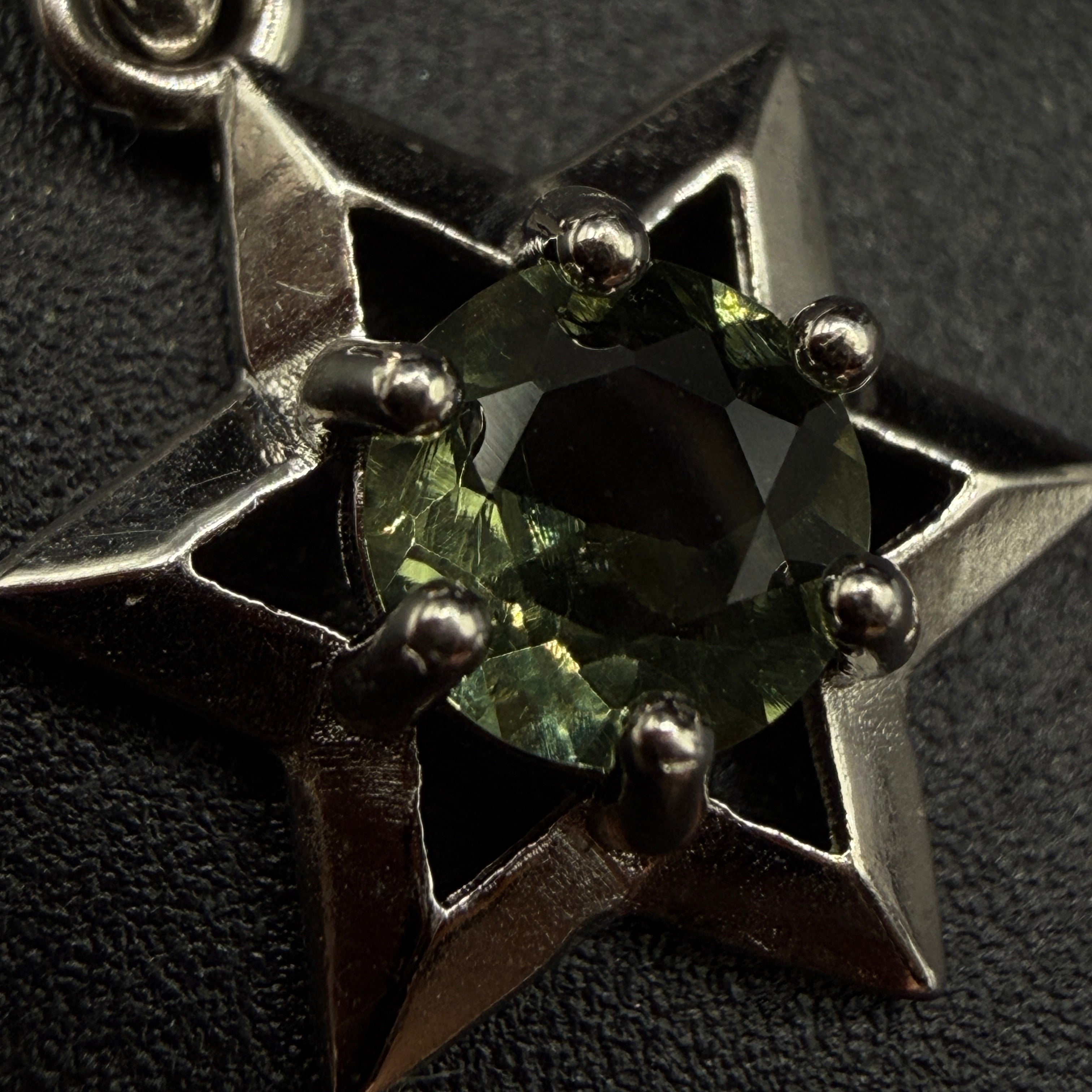 Moldavite Star Certified S925 Necklace