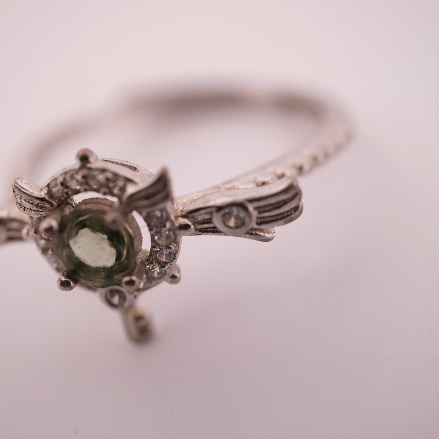 Moldavite Key S925 Adjustable Ring