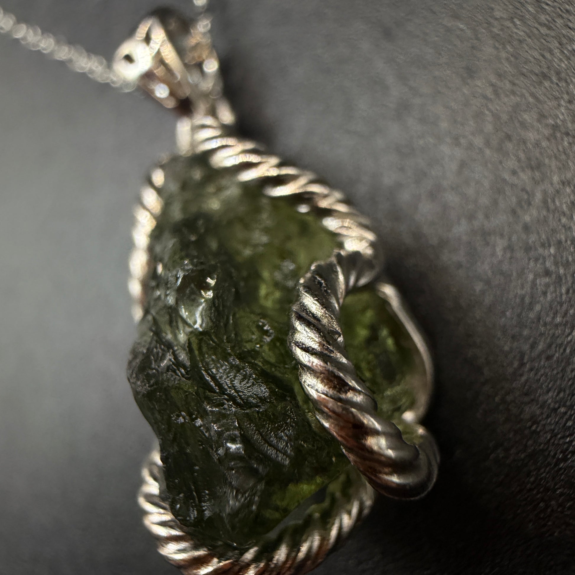 Moldavite S925 Certified Necklace