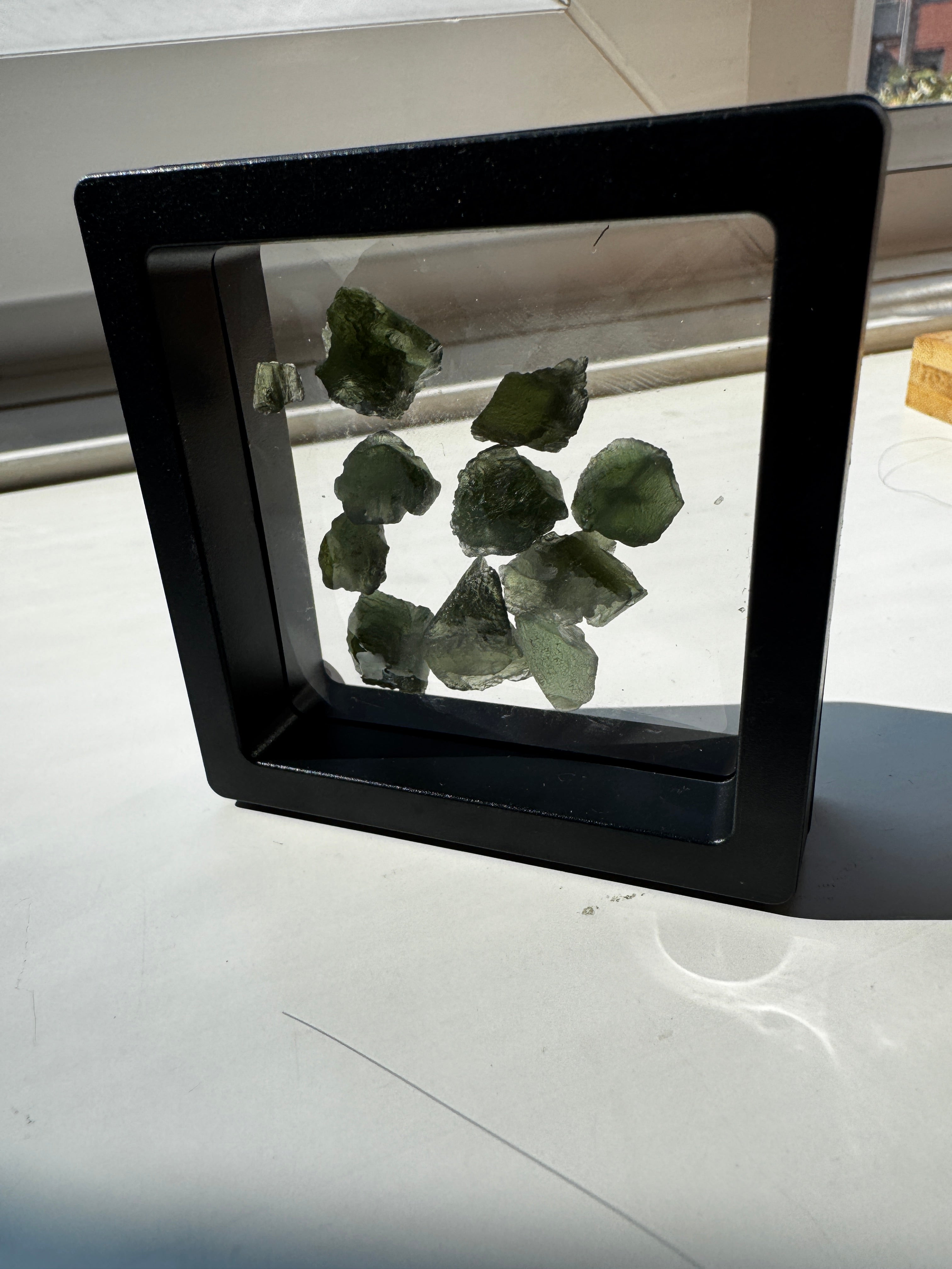 Wire Wrapped 925 Raw Moldavite