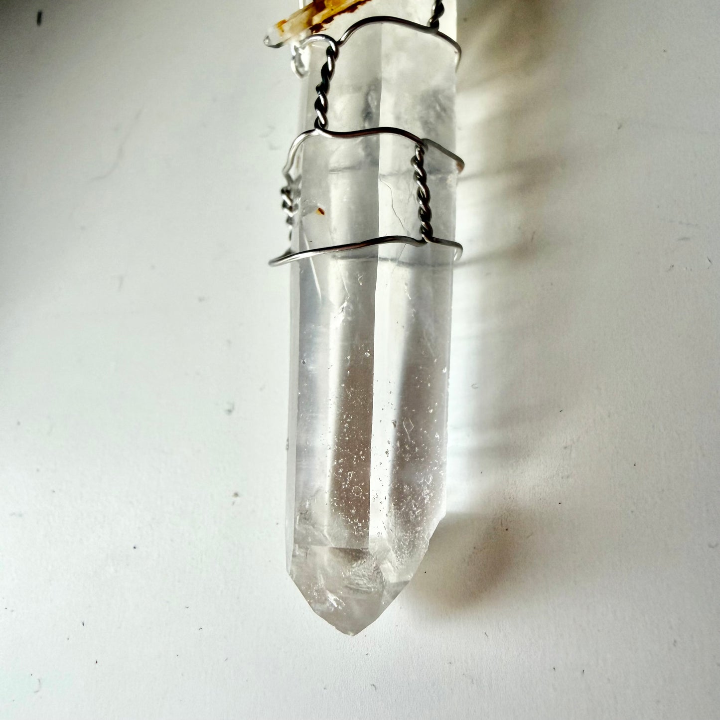 Lemurian Blue Mist Quartz S925 Handmade Necklace