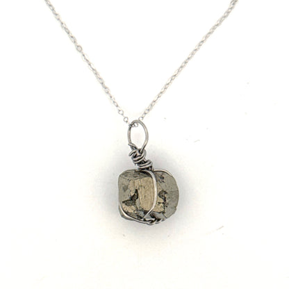 Pyrite Handmade Necklace on S925 Chain