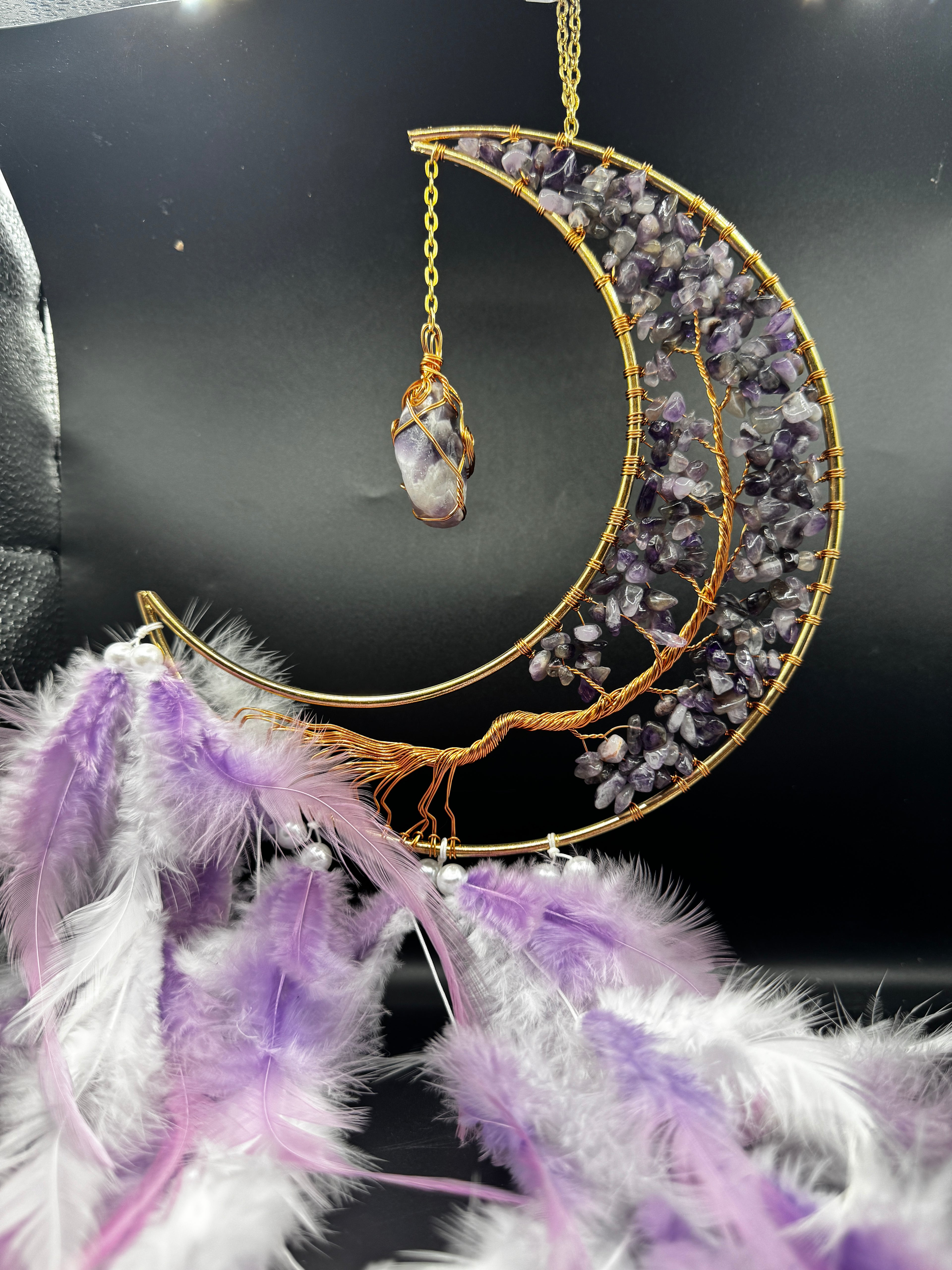 Amethyst Moon Dream Catcher