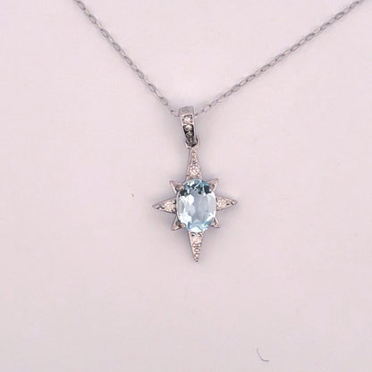Aquamarine S925 Necklace