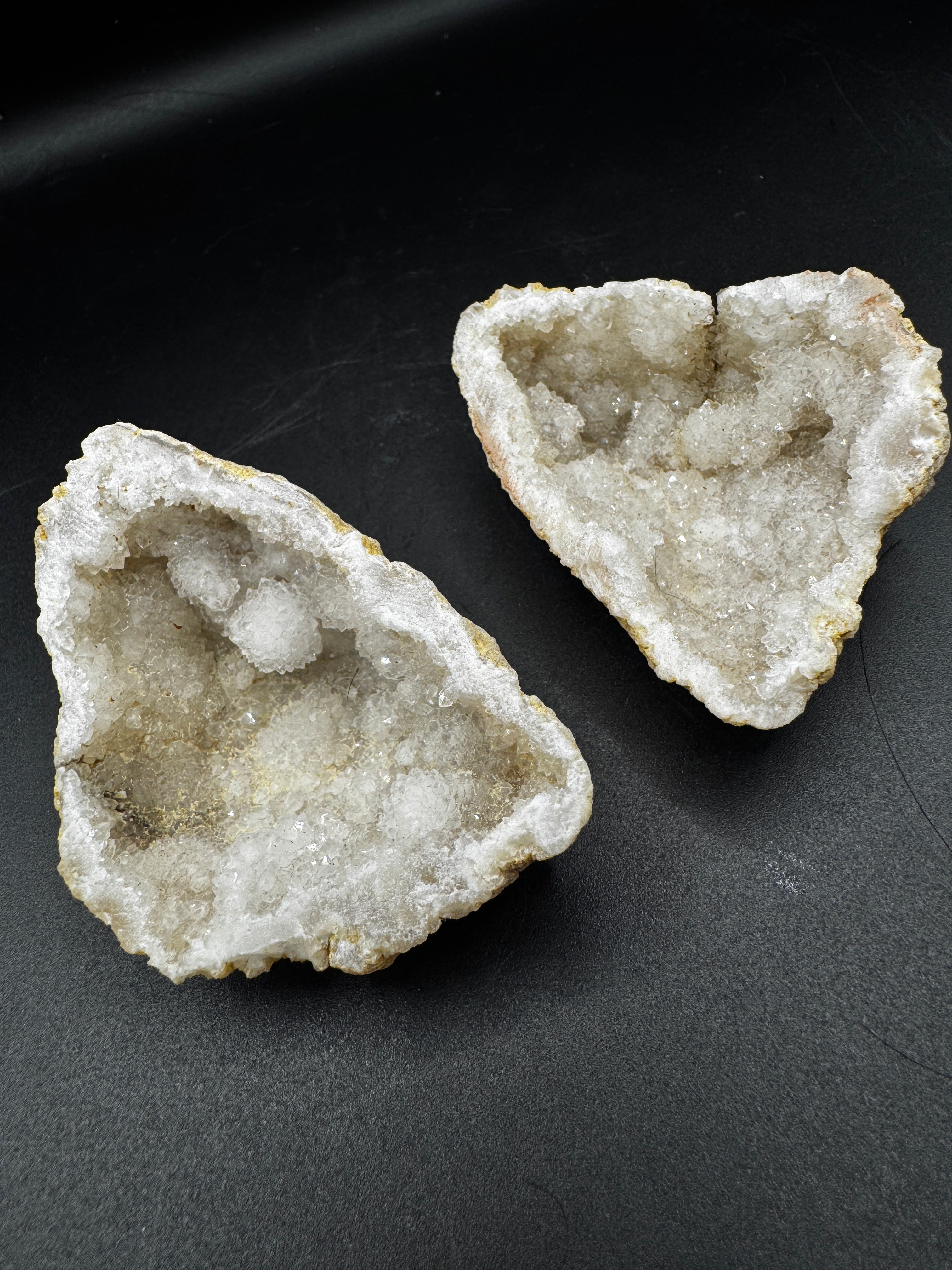 Clear Quartz Cluster Pair