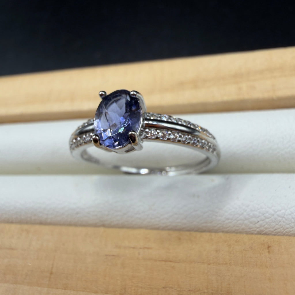 Tanzanite S925 Adjustable Ring