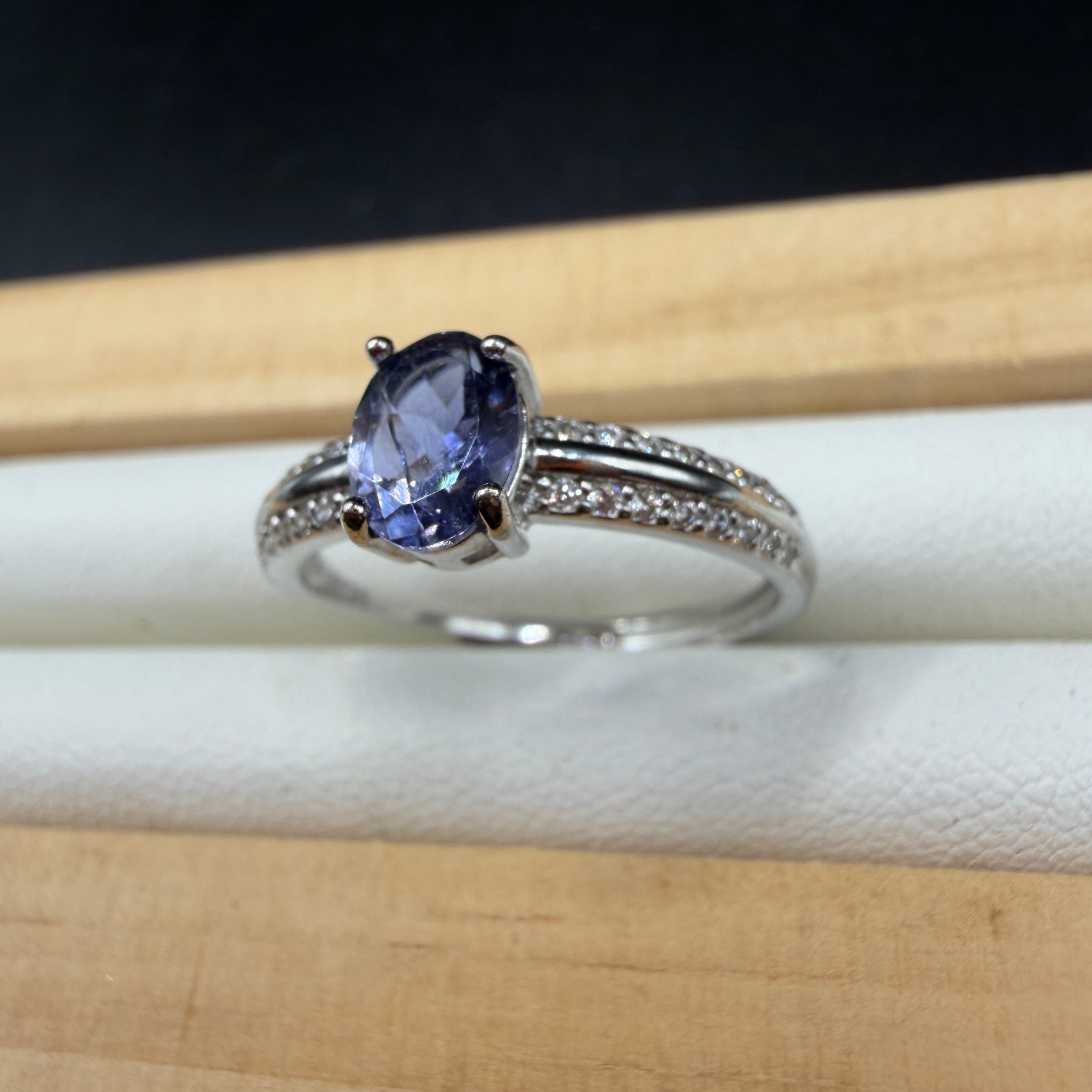 Tanzanite S925 Adjustable Ring