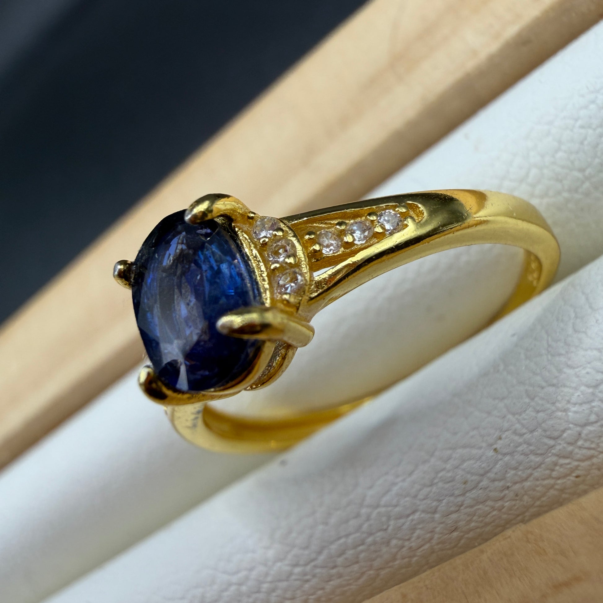 Sapphire S925 Adjustable Ring
