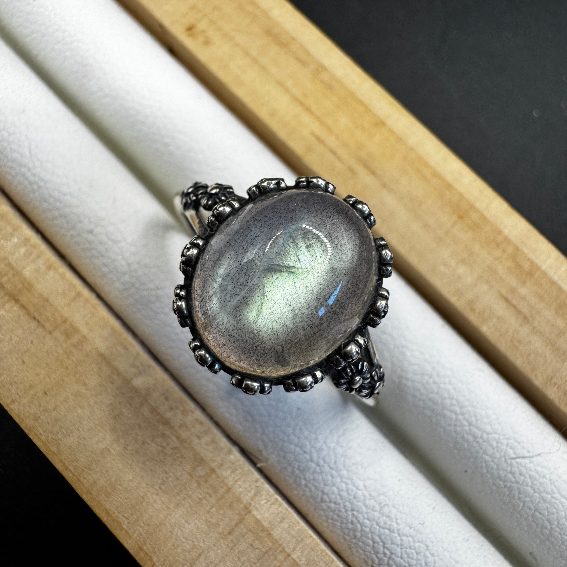 Labradorite S925 Adjustable Ring