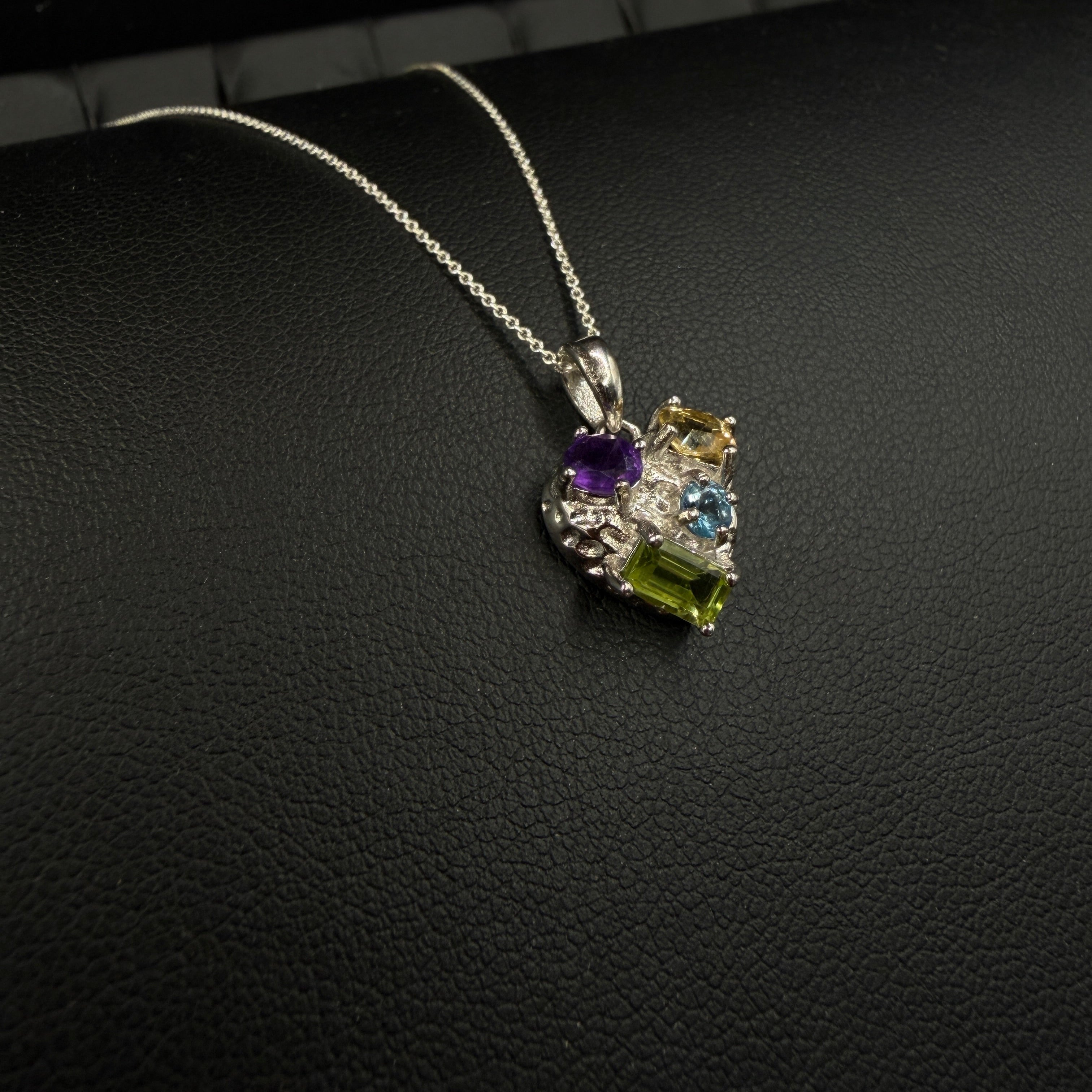 Multi Crystal S925 Necklace