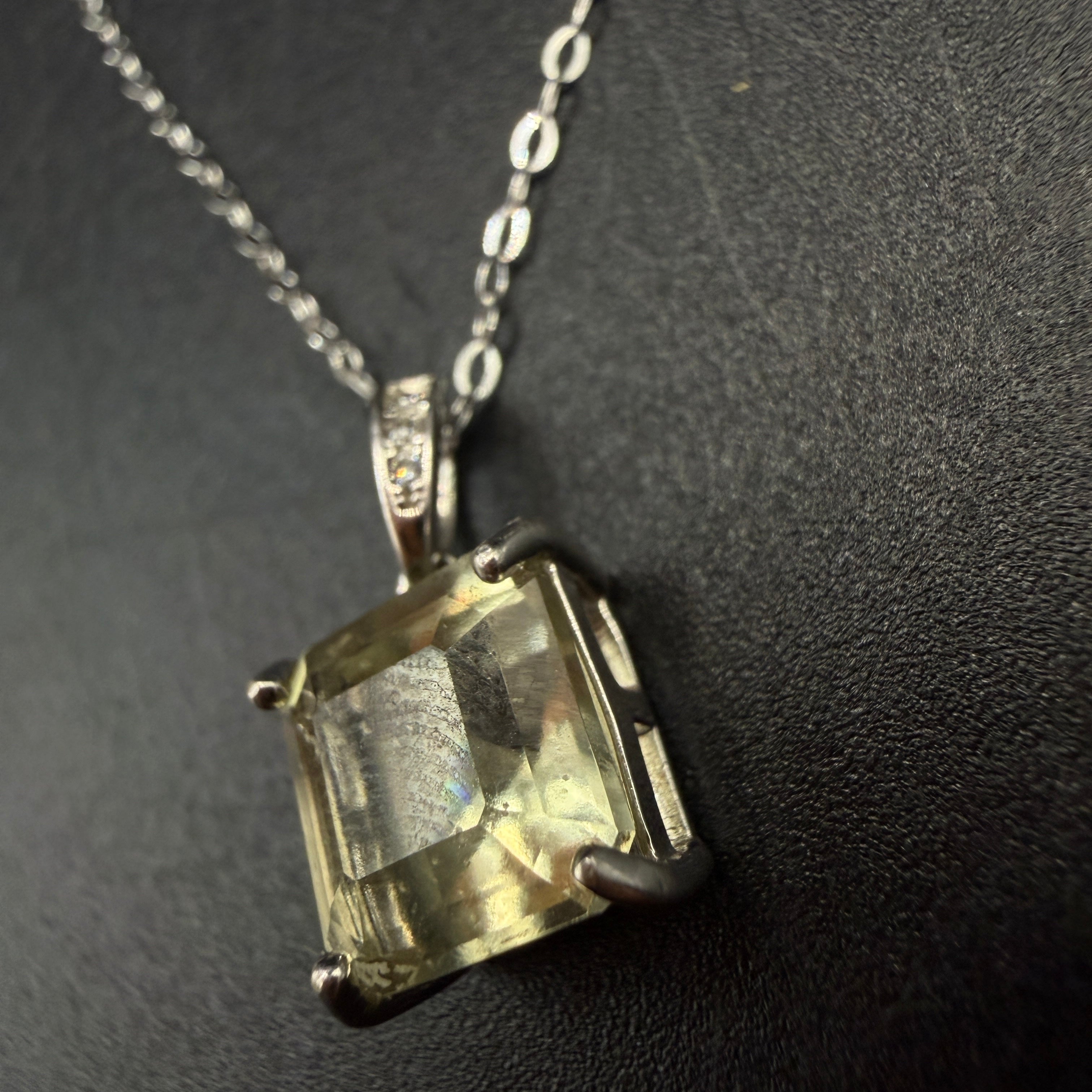 Libyan Desert Glass S925 Certified Necklace