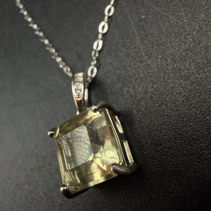 Libyan Desert Glass S925 Certified Necklace