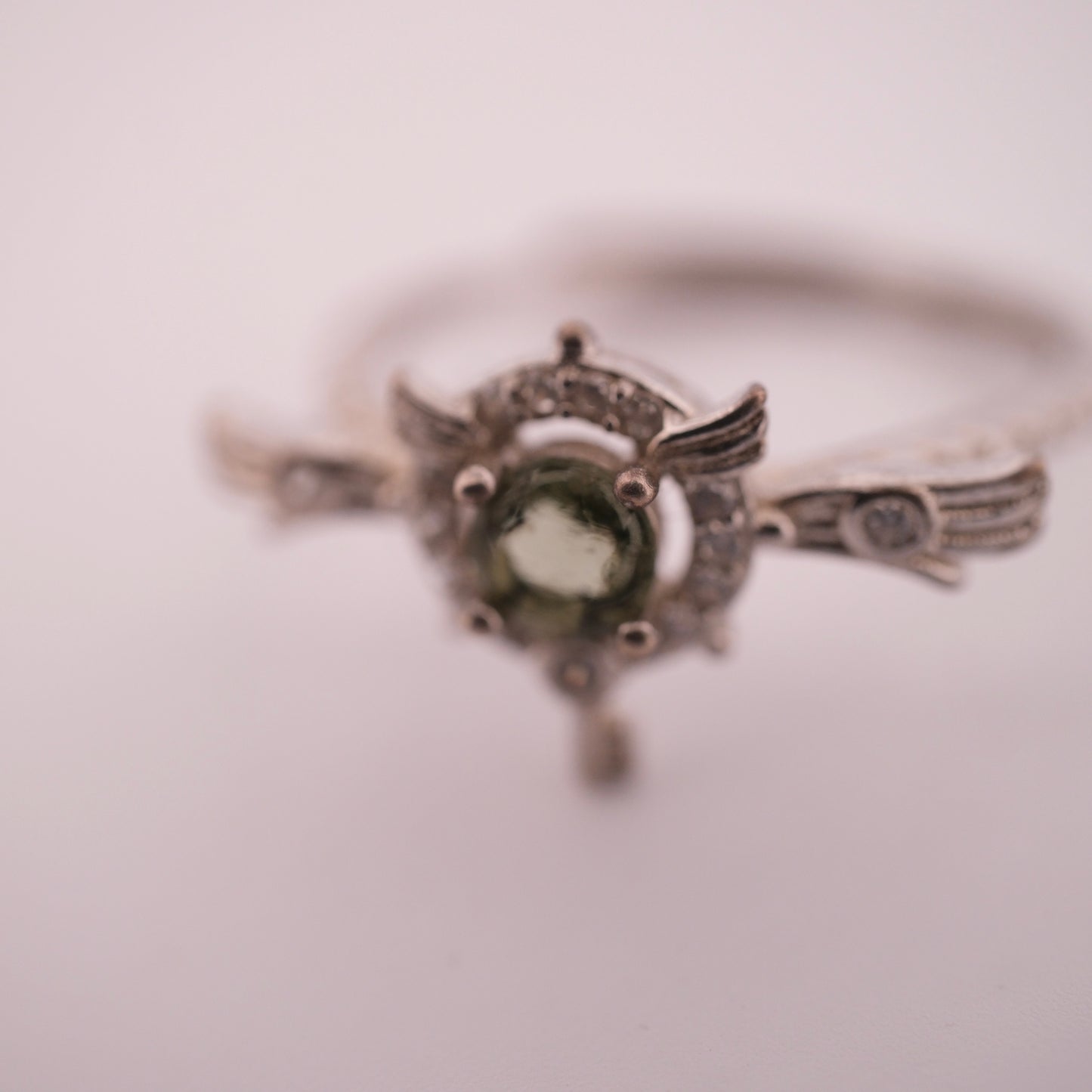 Moldavite Key S925 Adjustable Ring