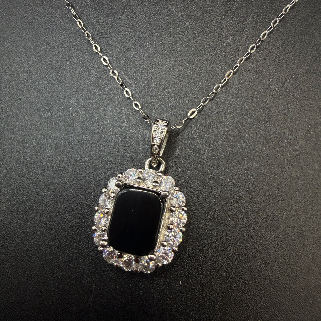 Cintamani Stone Saffordite S925 Certified Necklace