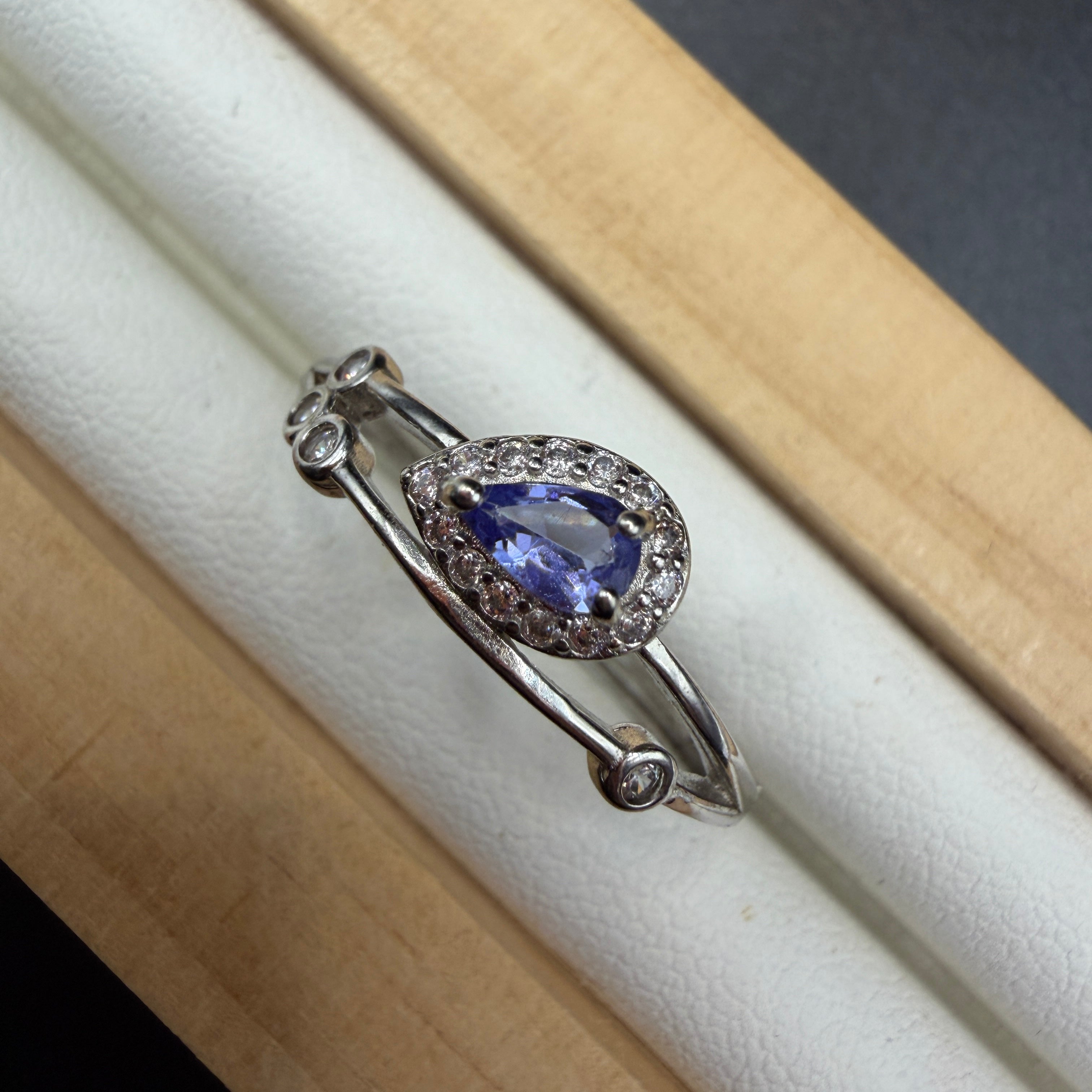 Tanzanite S925 Adjustable Ring