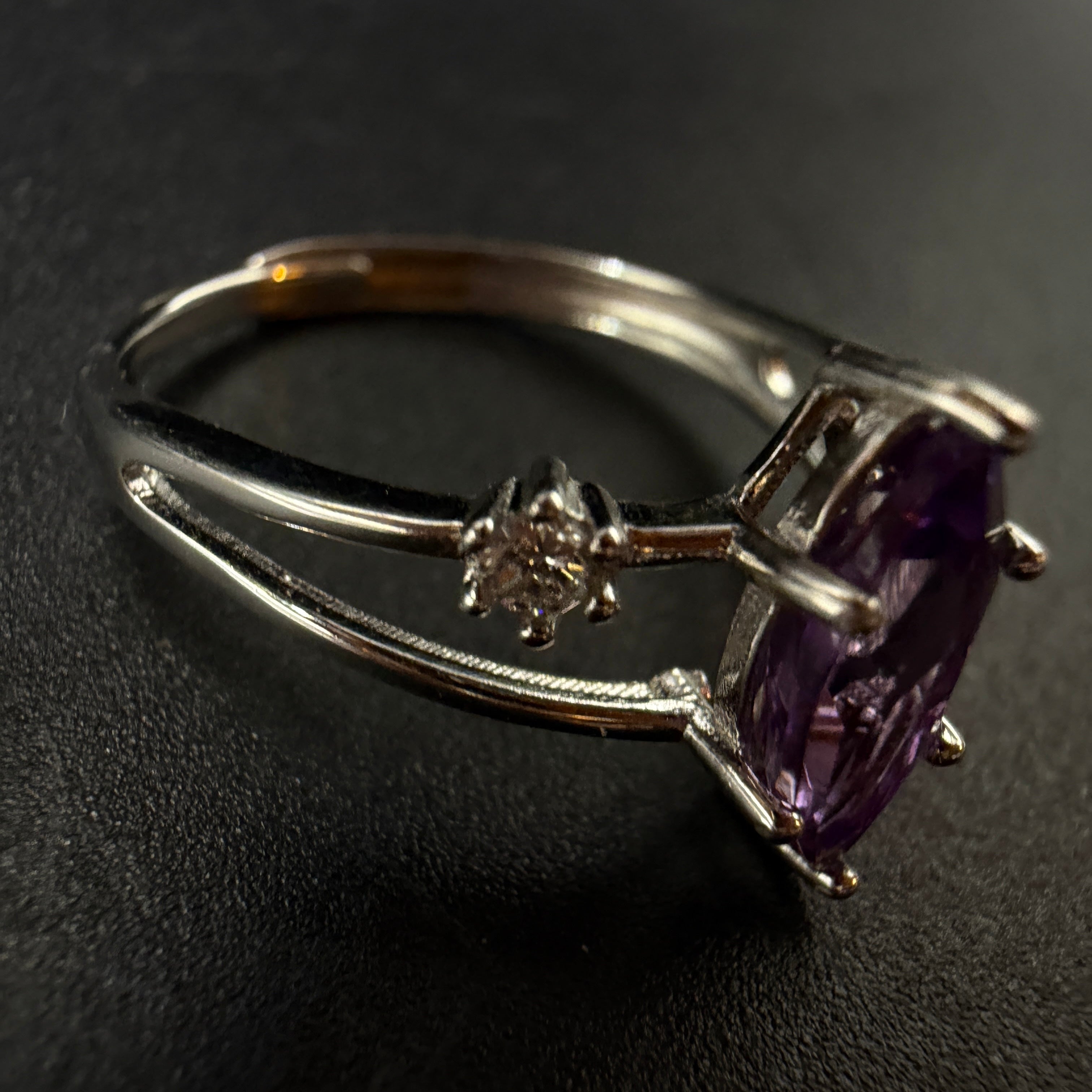 Amethyst S925 Adjustable Ring