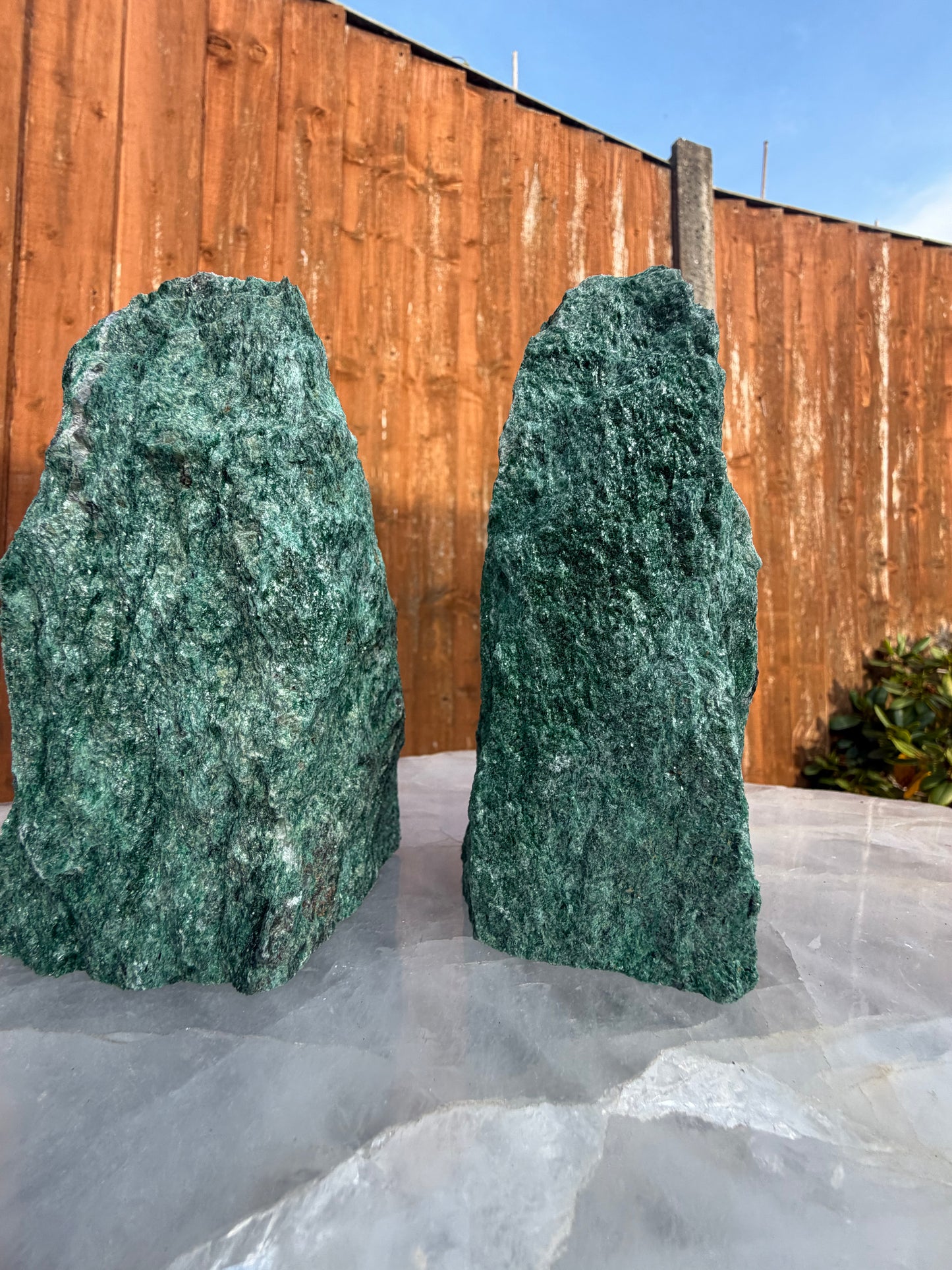 Green Fuchsite Raw Towers